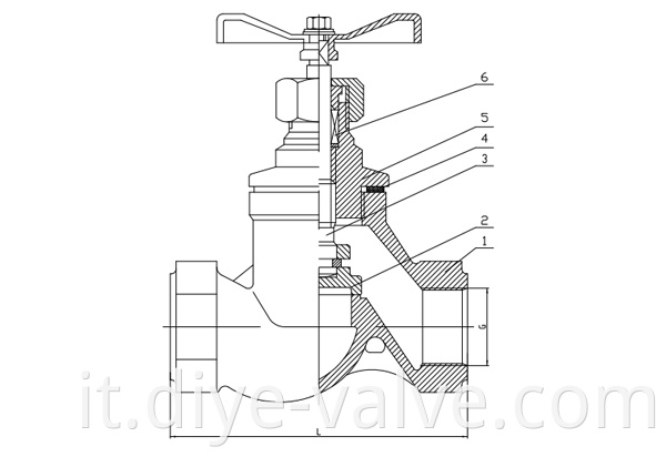 Diye Valve fittings Stainless Steel Globe Valve